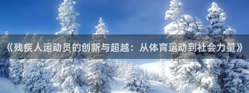 3377体育官方正版app官方：《残疾人运动员的创新