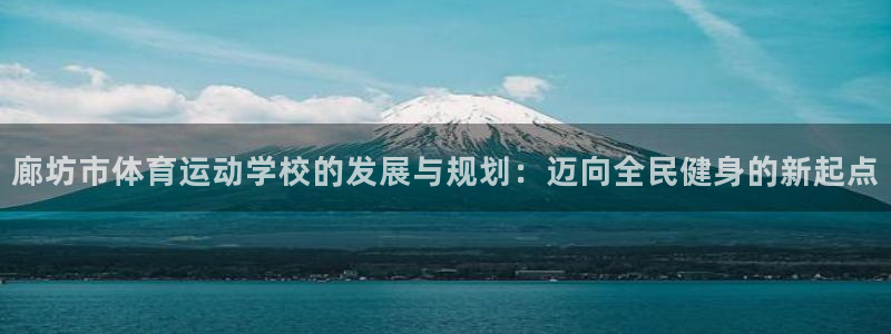 3377体育官方正版app新能源：廊坊市体育运动学校的发展与